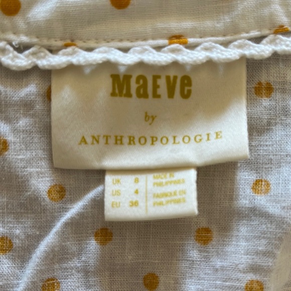 Polka dot blouse, maeve, size 4, Anthropologie - Picture 2 of 6